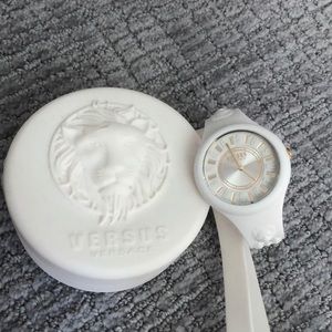 Venus Versace white and gold watch